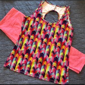 Fabletics top and capris set